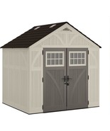 8&#39; X 7&#39; Heavy-duty Resin Tremont Storage Shed, Cream USA - $16,545.08 MXN