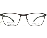 Serafina Eyeglasses Frames CALVIN GUN 600 Gunmetal Rectangular 55-18-145 - £44.22 GBP