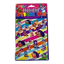 Vintage Holiday Stickers 2 Sheets Kittens Cats In Stockings Presents NEW... - $28.04