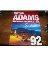 Bryan Adams 92 Waking Up The World Tour Concert Tour Book - $470.41 MXN
