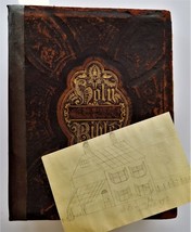 Lot 1876 Antique Leather Bible E Buffalo Pa Dunkle Brown Genealogy Pencil Sketch - £174.51 GBP