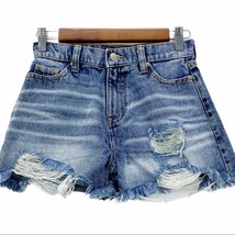 No Boundaries High Rise Distressed Jean Short Medium Denim Women&#39;s 1/24 - £11.58 GBP