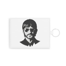 Personalised Faux Leather Card Holder Ringo Starr Illustration Black Ringo Beatl - £16.29 GBP
