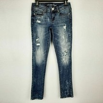 American Eagle Women&#39;s Juniors Jeans Stretch Skinny Size 4 Blue QJ18 - £17.12 GBP