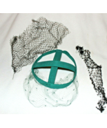 VINTAGE 1950’s LOT - FASCINATOR INSERT WITH NETTING + ADD&#39;L NETTING + HA... - £7.89 GBP