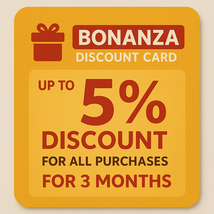 Up to 5% off all purchases for 3 months - $5.00