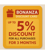 Up to 5% off all purchases for 3 months - €4,31 EUR