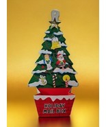 Vintage 1960s Christmas Tree Holiday Mail Box Made In Japan - $37.59