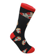 Pizza Slices Socks FineFit Mens Fun Novelty Black Red Size 10-13 Dress F... - £8.96 GBP