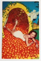Florida Horn of Plenty Bathing Beauty Oranges Pin Up FL Curt Teich Postcard 1955 - £7.07 GBP
