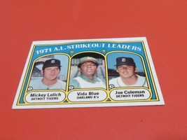 1972 Topps # 96 1971 A.L. Strikeout Leaders Nm / Mint Or Better !! - £35.39 GBP
