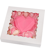 20-Pack Pie Boxes 12&quot; X 12&quot; X 2.5&quot;, Bakery Boxes with Window, White Cook... - €27,17 EUR