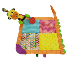 Infantino 2014 Yellow Giraffe Security Blanket / Teether Toy Stuffed Plush Lovey - $37.05
