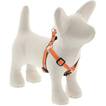 Lupine Reflective Small Step in Dog Harness 1/2&quot; Wide Orange Diamond with 12-18&quot; - £23.05 GBP