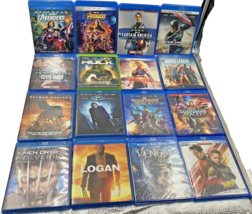 Superhero DVDs Marvel DC Movies Comic Book Blu-Ray Lot Bundle Avengers Guardians - £31.93 GBP