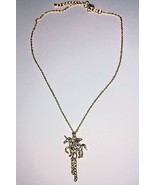 16&quot; 14k Gold Plated Crystal Unicorn Pendant Necklace w/ Extension - €15,63 EUR