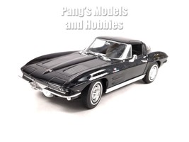 1963 Chevrolet Corvette C2 1/24 Scale Diecast Metal Model - BLACK - $29.69