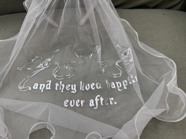 Disney Parks And They Lived Happily Ever After Wedding Minnie Mouse Headband NEW image 3