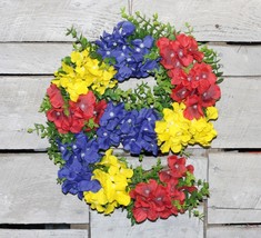  14&quot; Unique E eBay wreath in eBay logo colors for eBay fan seller or buyer - £54.75 GBP