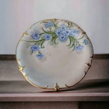 Handpainted Floral Schumann Bavaria Germany Decorative Plate Porcelain Gold Trim - £7.88 GBP
