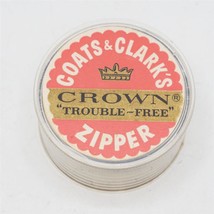 Vintage Trouble Gratis Reißverschluss Mantel &amp; Clark&#39;s Werbe Plastik Kan... - £23.56 GBP