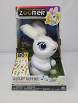 Spin Master Zoomer Hungry Bunnies Chewy White Interactive Rabbit Bunny Toy NIB - £73.06 GBP