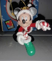Vintage Mickey Mouse Tree-rific Treasures Candy Christmas Ornament Enesc... - $204.17 MXN