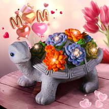 Mother&#39;s Day Gifts for Mom Her Women, Solar Turtle Garden Decor for Outside, Uni - £20.12 GBP