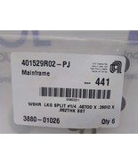 Applied Materials 3880-01026 wshr lkg split $1/4 .487od x .260id x .062t... - $50.76