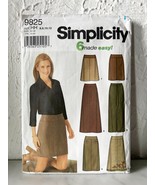 Simplicity 6 Easy A-Line Slim Skirts Sewing Pattern #9825 Misses 6-8-10-... - $12.96 CAD