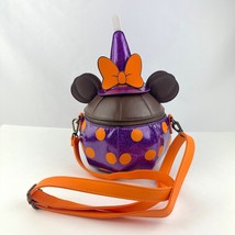 Loungefly Disney Minnie Mouse Candy Apple Crossbody Purse Purple &amp; Orange NEW - £74.75 GBP