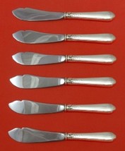 Nellie Custis By Lunt Sterling Silver Trout Knife Set HHWS 6pc Custom - $484.11