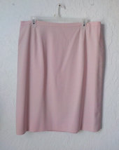 Liz Baker Soft Pink Pencil Midi Skirt Women size 22W Elastic Waist Lined... - £13.18 GBP