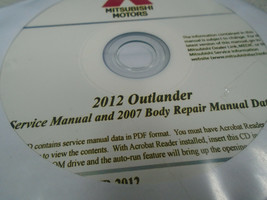 2012 Mitsubishi Outlander Servizio Manuale &amp; 2007 Corpo Riparazione Dati CD OEM - £94.26 GBP