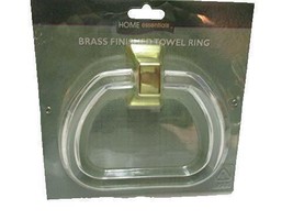 Ed&#39;s Variety Store Home Essentials Brass Finished Towel Ring - £28.73 GBP