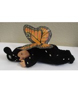 Anne Geddes Baby Monarch Butterfly 9 &quot; Bean Filled 1998 Blue Eyes - $8.90