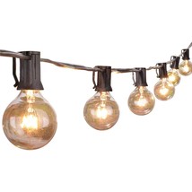 Outdoor String Lights 25 Feet G40 Globe Patio Lights With 27 Edison Glass Bulbs( - £20.29 GBP