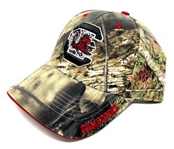 South Carolina Gamecocks Frost Mossy Oak Camo Adjustable Curved Bill Hat - £28.47 GBP