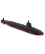 12-Inch Seawolf-Class Submarine Model – Replica of Attack Submarine - $29.99