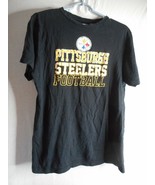 Black Yellow Unisex Sz M NFL Team Apparel Pajama TopTshirt Pittsburgh St... - $8.80