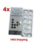 4 Boxes Avizor PRO-ENZYME Protein Remover Tablets 12&#39;s Contact Lenses Soft - $82.45