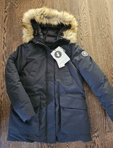 Save The Duck COPY Classic Faux Fur Hooded Arctic Parka Dark Brown Coat $649 XS - £178.04 GBP