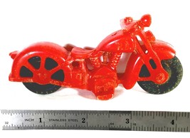 Vintage Red Plastic Hubley P.D. Harley Davidson Police Motorcycle (Circa 1940&#39;s) - £14.69 GBP