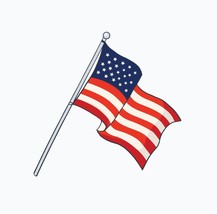 USA flag Icon sticker instant download svg,png,psd,eps,jpeg - £3.58 GBP