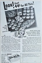 1942 MACA YEAST - NO SUGAR - DOUGH MADE FRESH - Vintage Print Ad - LOOK!... - $12.92