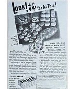 1942 MACA YEAST - NO SUGAR - DOUGH MADE FRESH - Vintage Print Ad - LOOK!... - $245.56 MXN