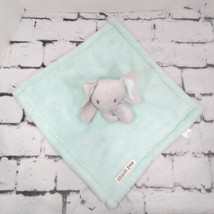 Chick Pea Plush Lovey Green Gray Elephant Baby Blanket Soft 15 x 16 - $11.88