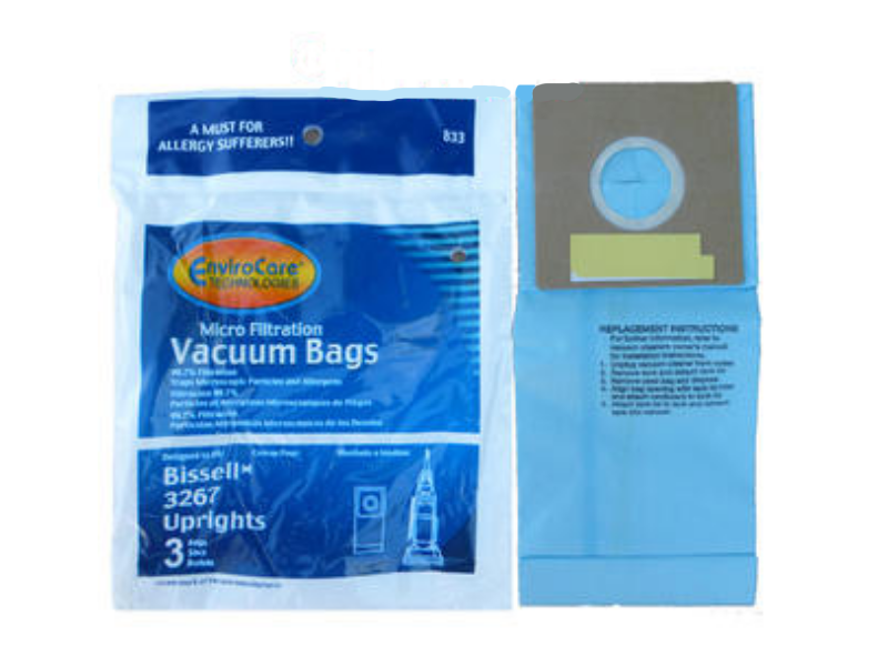 Bissell 32671 3267 3863 6221 Upright Bags Micro Allergen Filtration 833 ... - $65.32