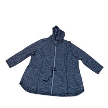 Livi Lane Bryant Gray Space Dye Zip Up Sweatshirt Hoodie Jacket Size 26/28 - $26.86
