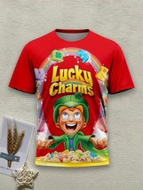 Men&#39;s Red Lucky Charms Short Sleeve T Shirt Size 2XL - $283.64 MXN